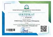 Sertifikat Keanggotaan FPPTI